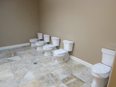 New toilets